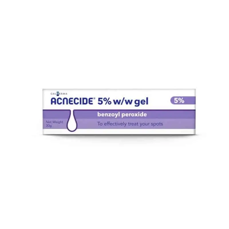 Acnecide 5% w/w Gel tube for acne treatment