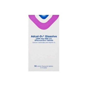 Adcal-D3 Dissolve 1500mg/400 I.U Effervescent Tablets 56 Pack