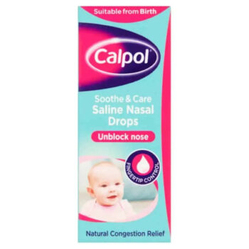 Calpol Soothe And Care Saline Nasal Drops – 10ml