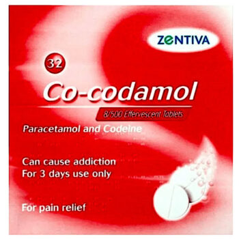 Co-Codamol Effervescent – 32 X 8/500mg Tablets