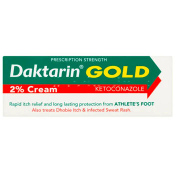 Tube of Daktarin Gold 2% Cream for athlete's foot treatment