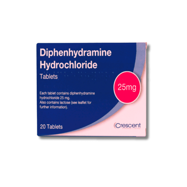 Diphenhydramine 25mg Tablets 20 Tablets (Same As Nytol Original)