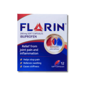 Flarin 200mg Ibuprofen 12 Soft Capsules