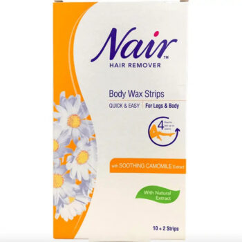 Nair Body Wax Strips With Chamomile Extract 12 Strips