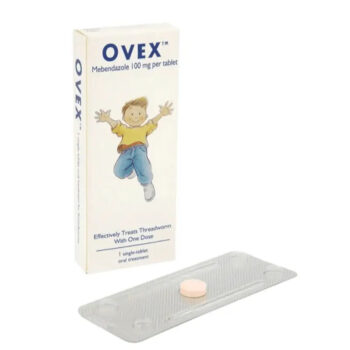 Ovex Single Tablet used for single-dose threadworm treatment
