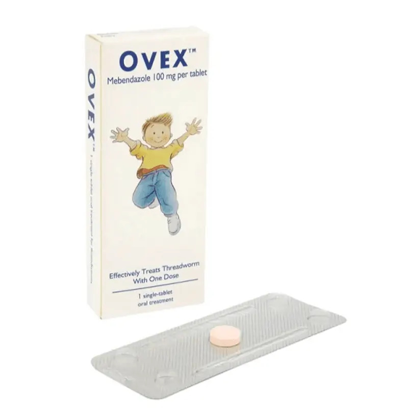 Ovex Single Tablet used for single-dose threadworm treatment