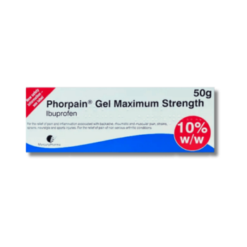 Phorpain Ibuprofen 10% Gel Maximum Strength - 50g