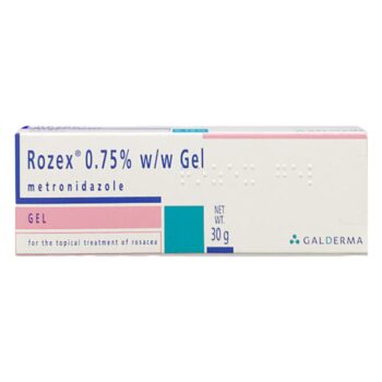 Box of Rozex Gel used to treat rosacea