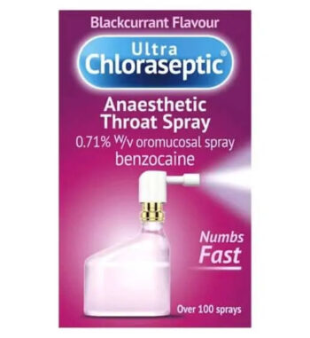 Ultra Chloraseptic Anaesthetic Throat Spray Blackcurrant – 15ml