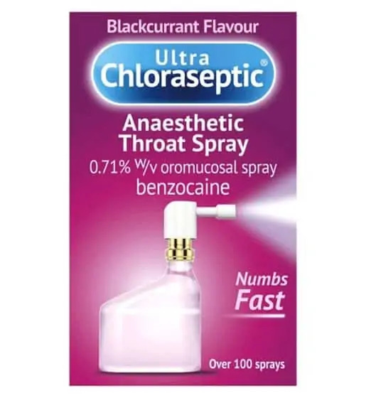 Ultra Chloraseptic Anaesthetic Throat Spray Blackcurrant – 15ml