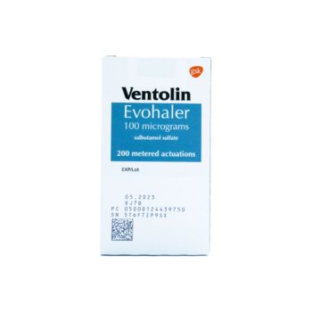 Ventolin Evohaler pressurised metered-dose inhaler packaging