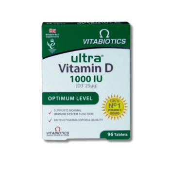 Vitabiotics Ultra Vitamin D 1000 IU Optimum Level 96 Tablets
