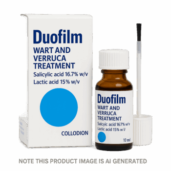 Duofilm liquid treatment with applicator for skin warts