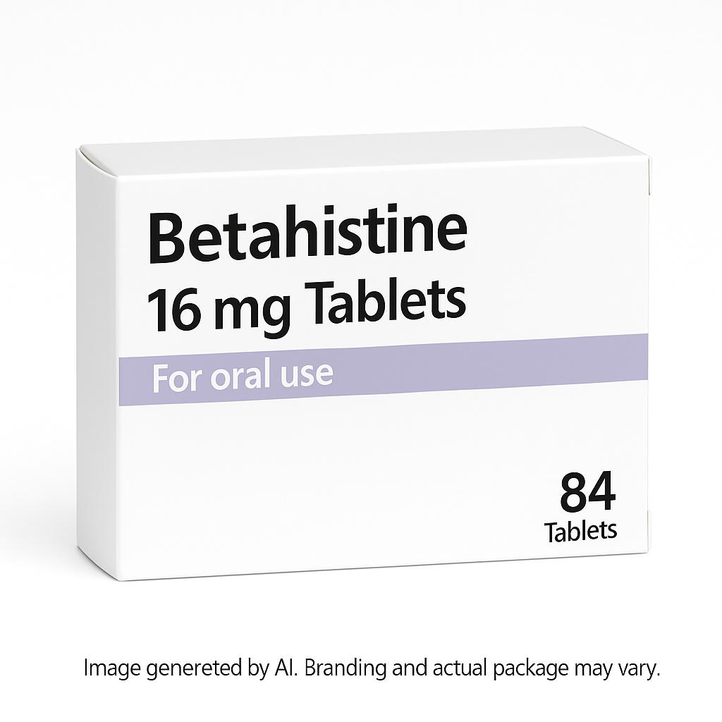 Betahistine 16mg Tablets Box