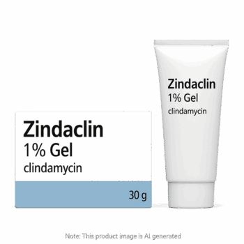 Box of Zindaclin 1% Gel used for acne treatment