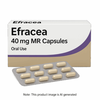 Box of Efracea 40mg MR Capsules used to treat rosacea