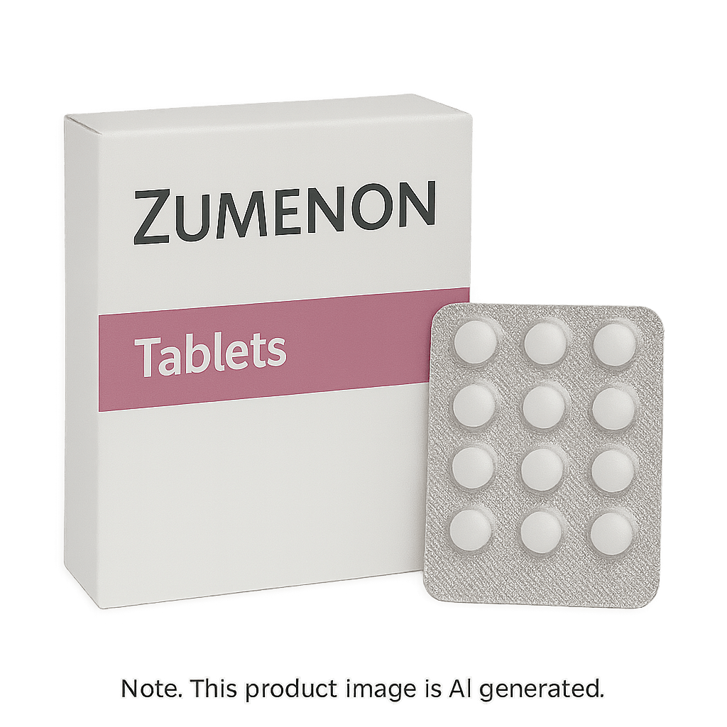 Box of Zumenon Tablets for menopausal symptom relief