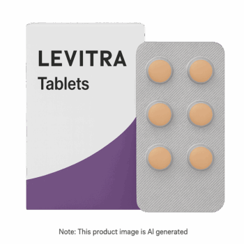 Box of Levitra Tablets used to treat erectile dysfunction