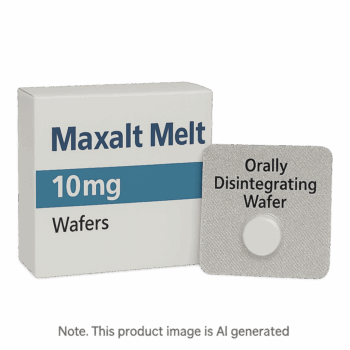 Box of Maxalt Melt 10mg Wafers for migraine relief