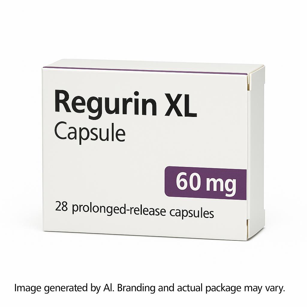 Regurin XL Capsules Packaging