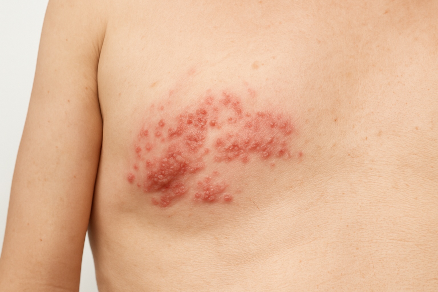 Shingles on chest